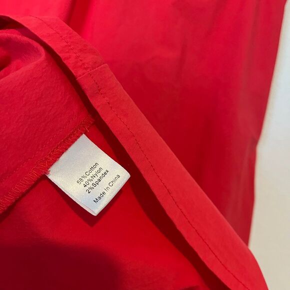 Tuckernuck Red Sleeveless Charlie Button Up Mini Shirt Dress Women's Size Small - Picture 6 of 6